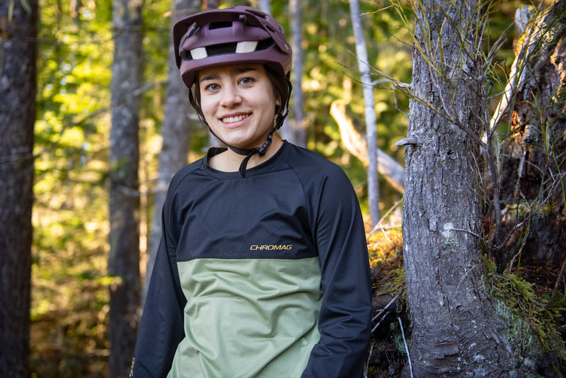 Mission Women's Chromag Bikes Three-quarter Sleeve MTB Jersey Mountain Bike Clothing